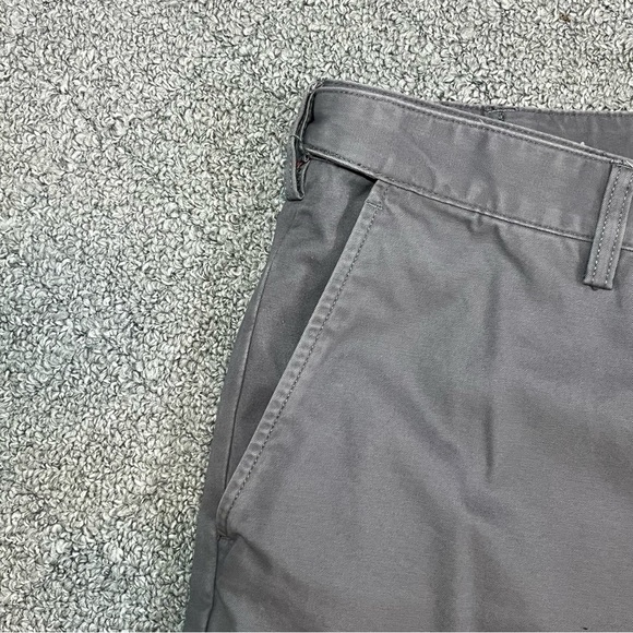 Lands' End Flannel Lined Comfort Waist Chinos Pants Mens Size 42X27 Gray - Picture 8 of 13